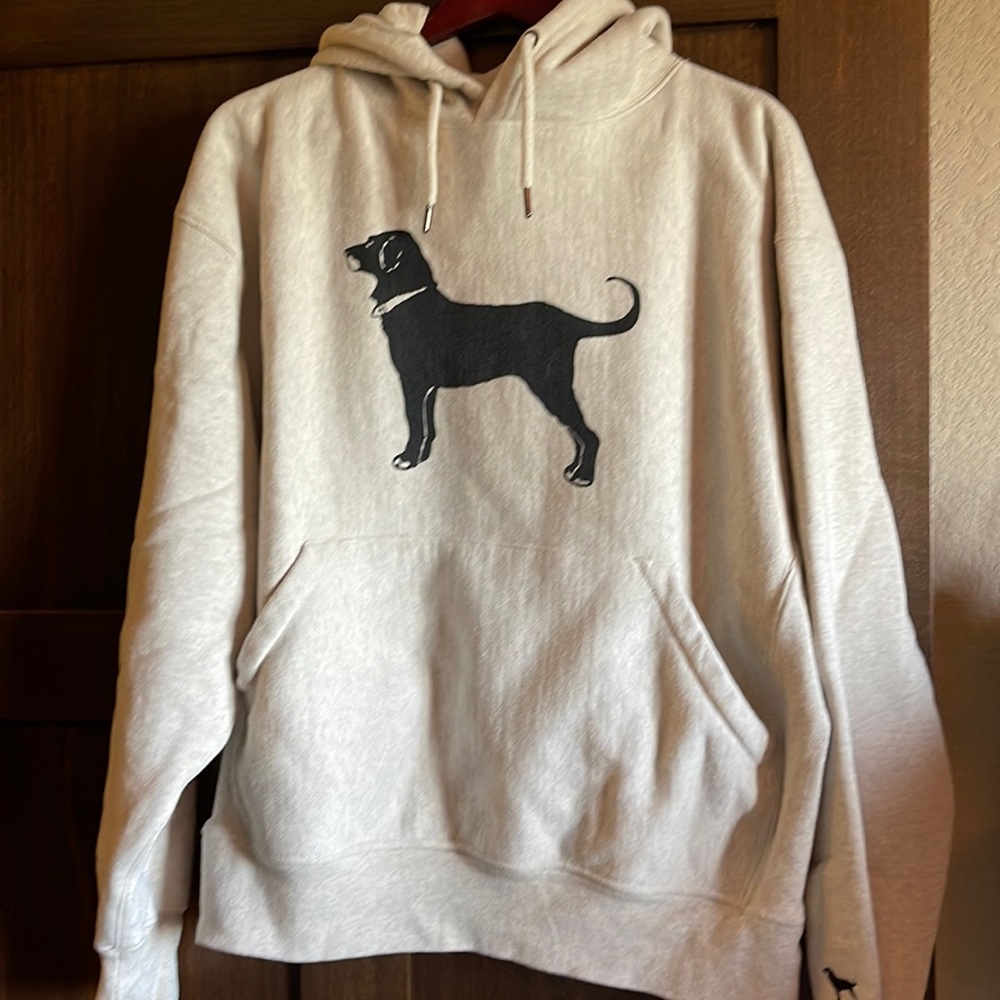 Black dog hoodie